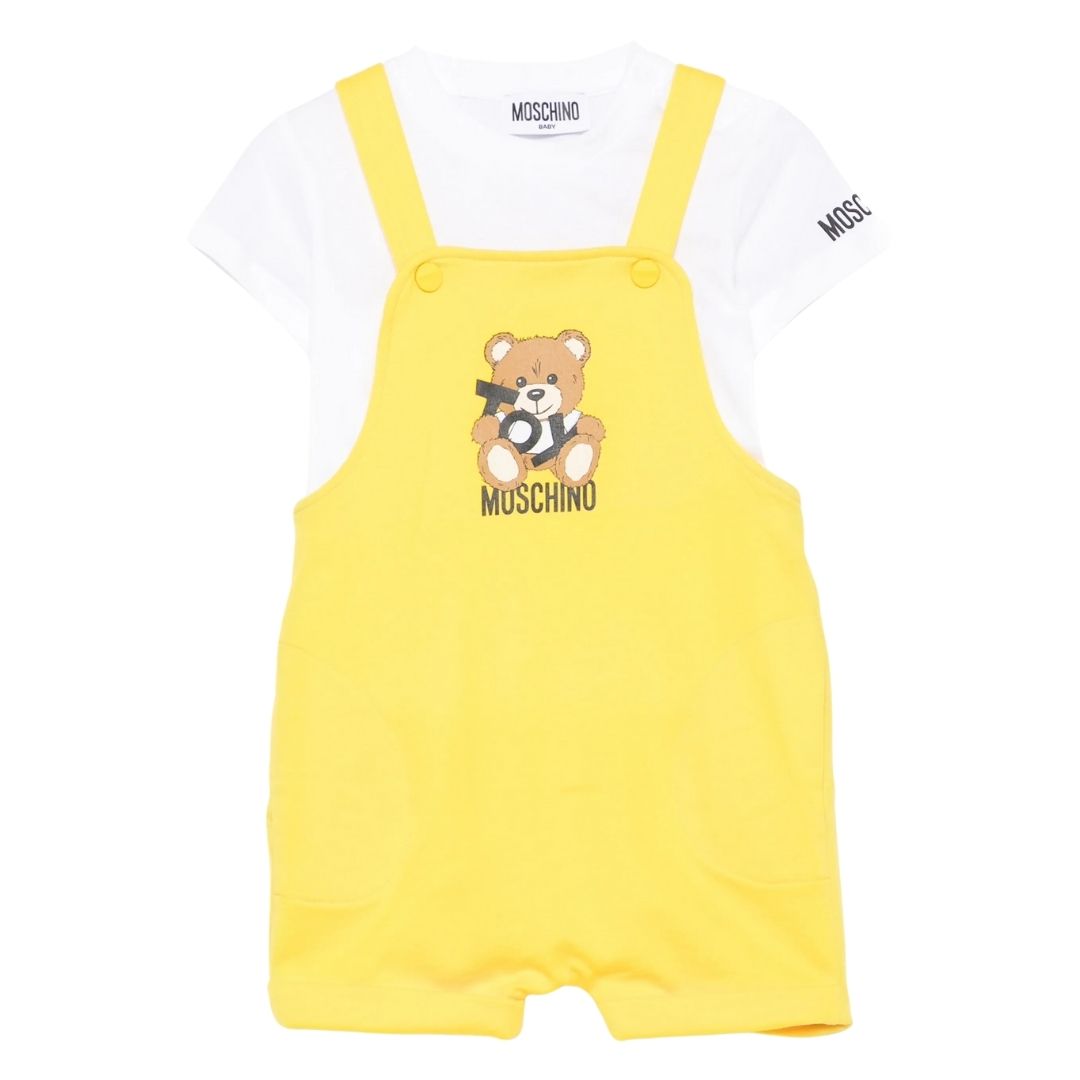 Moschino Set Blouse & Dungaree Unisex Yellow