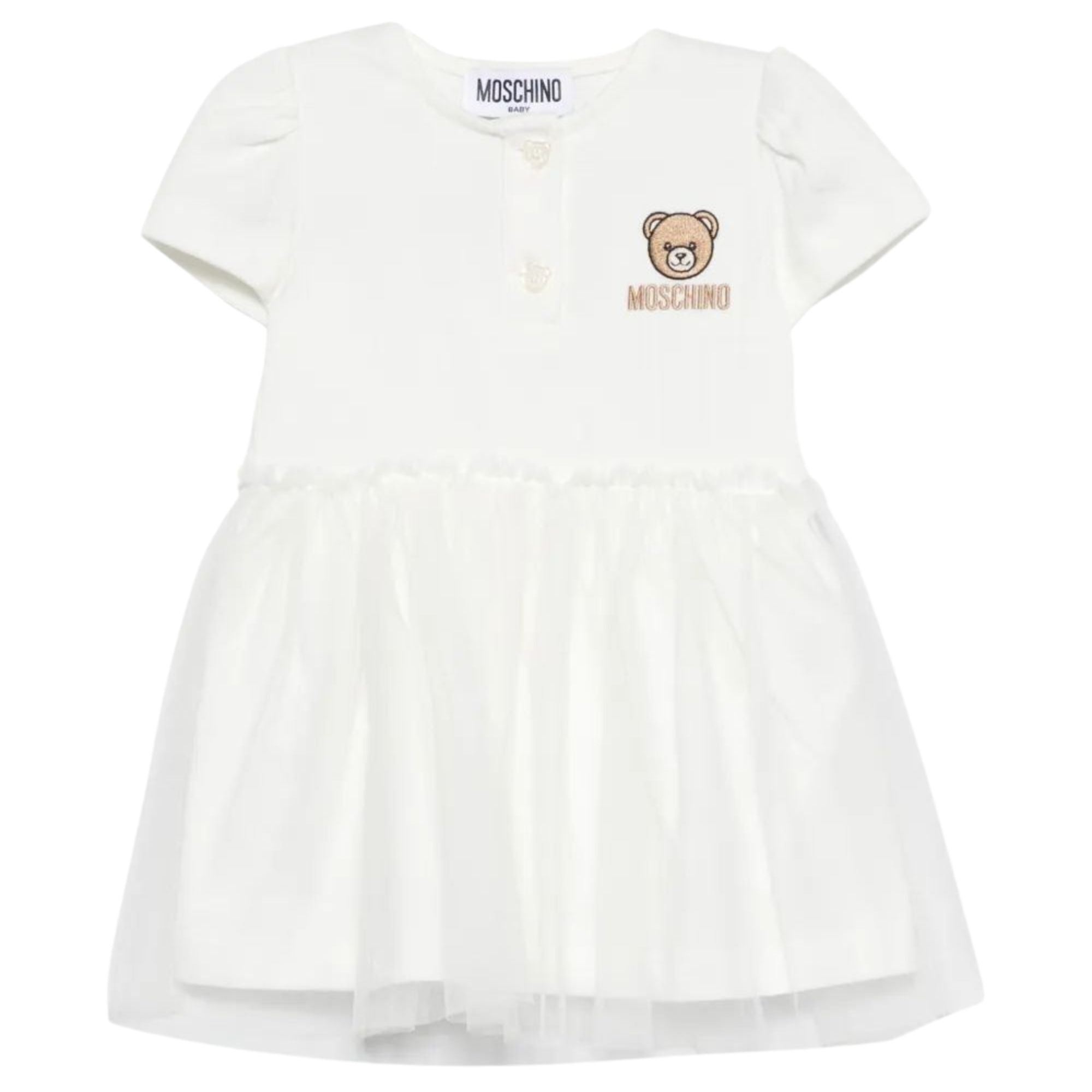Moschino Dress Logo Ivory