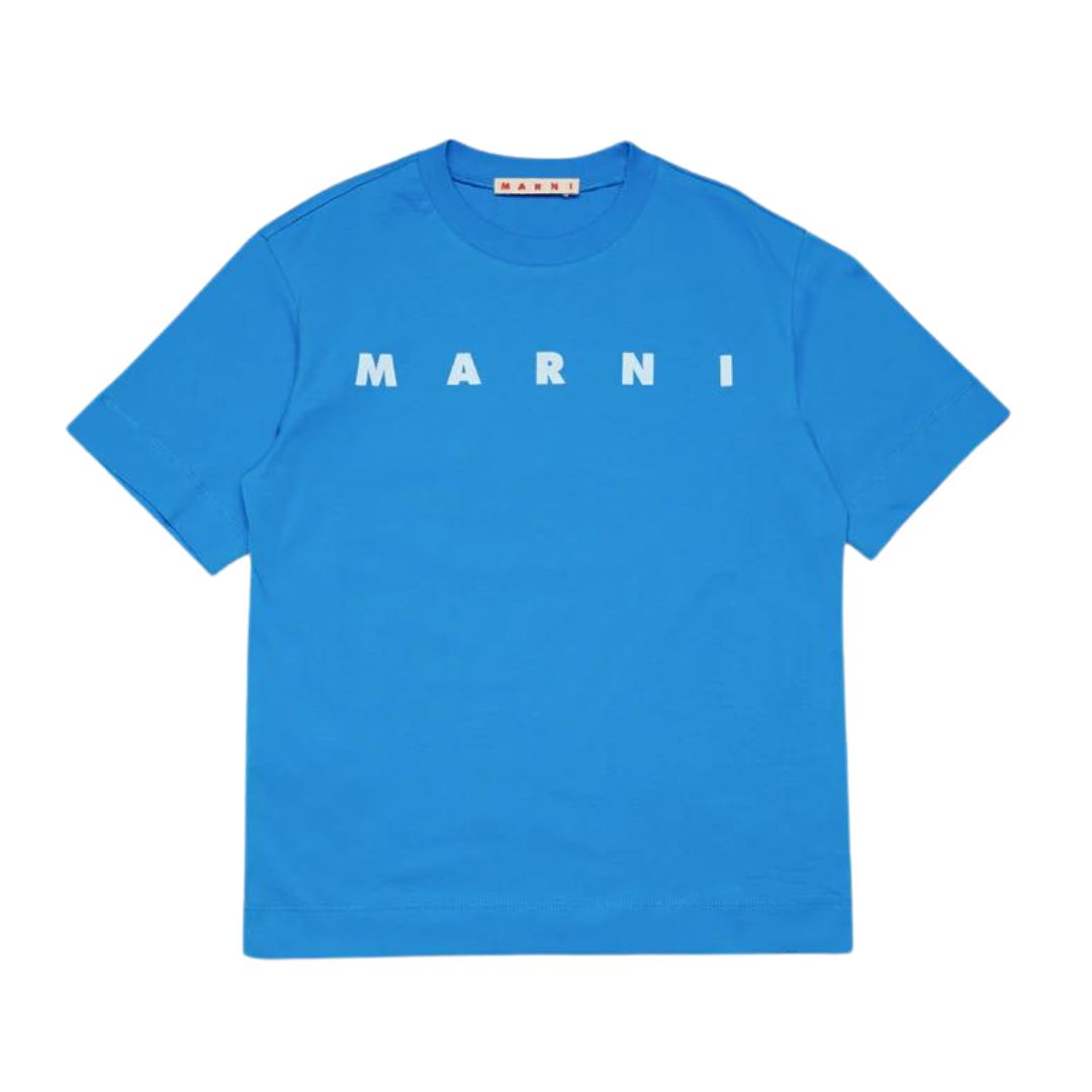 Marni T-Shirt Logo Blue