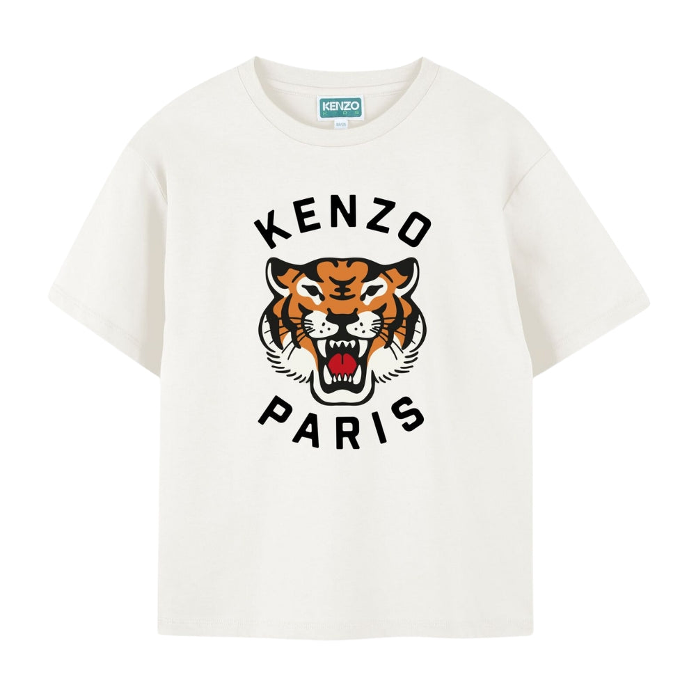 Kenzo Tshirt Short Sleeve Tiger Offwhite