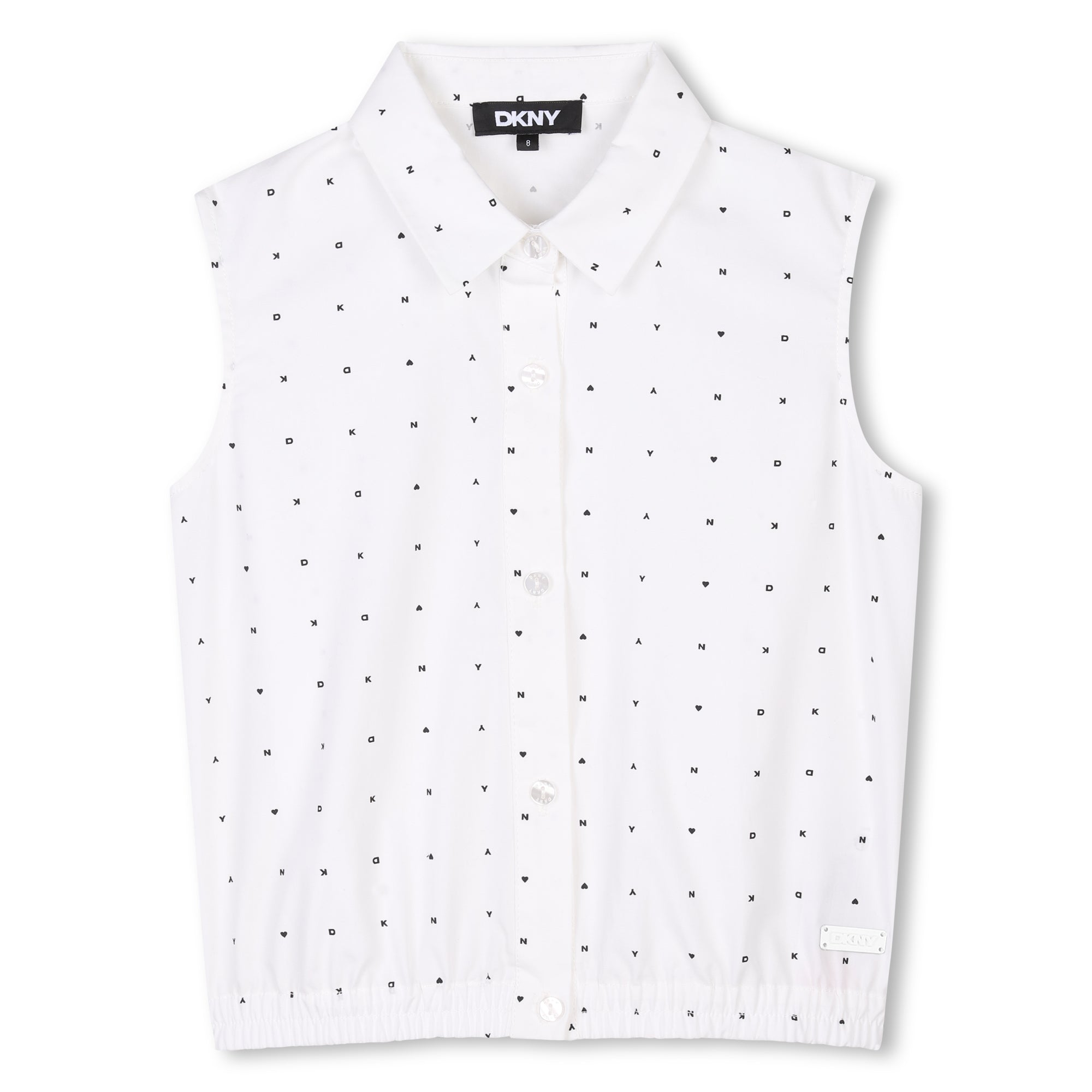 Dkny Shirt Sleeveless Whiteblack
