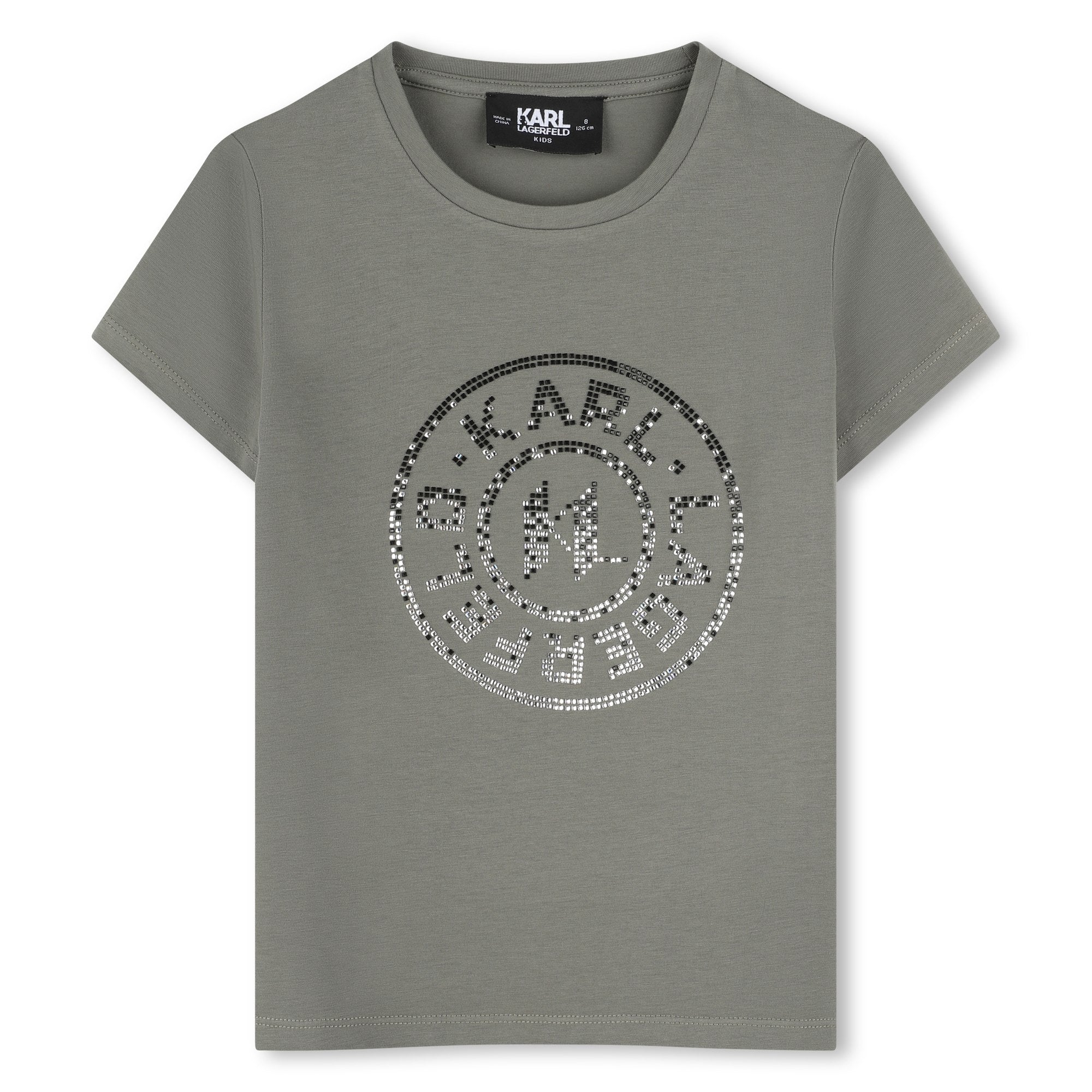 Karl Lagerfeld Tshirt Round Logo Olive