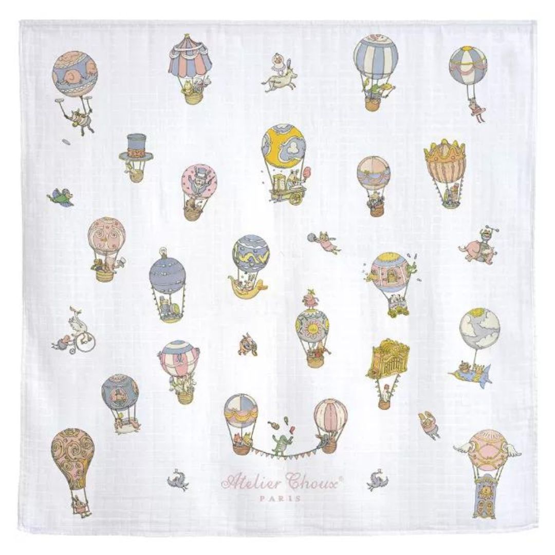 Atelier Choux Paris Swaddle Pastel Circus Multi