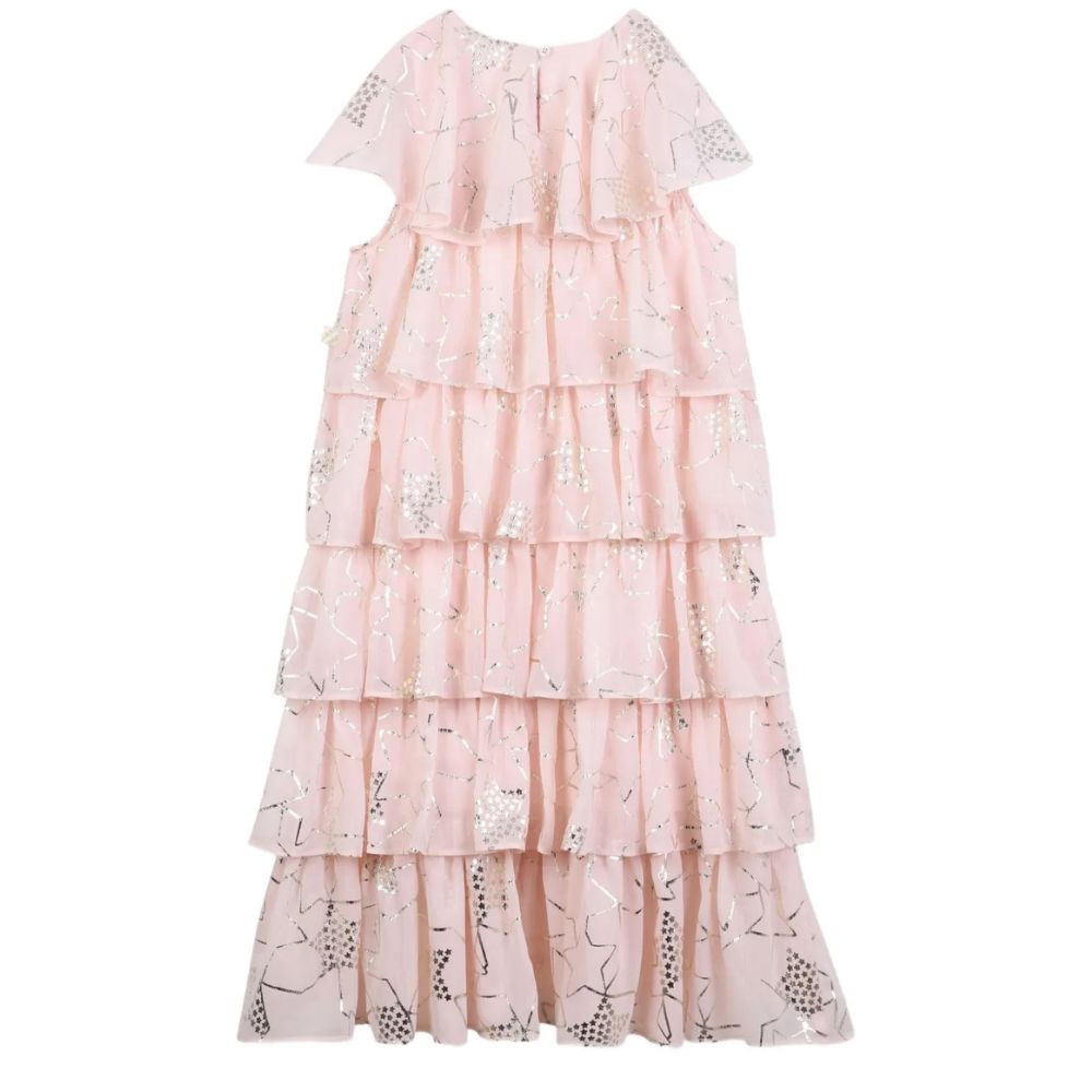 Billie Blush Dress Tiered Pink