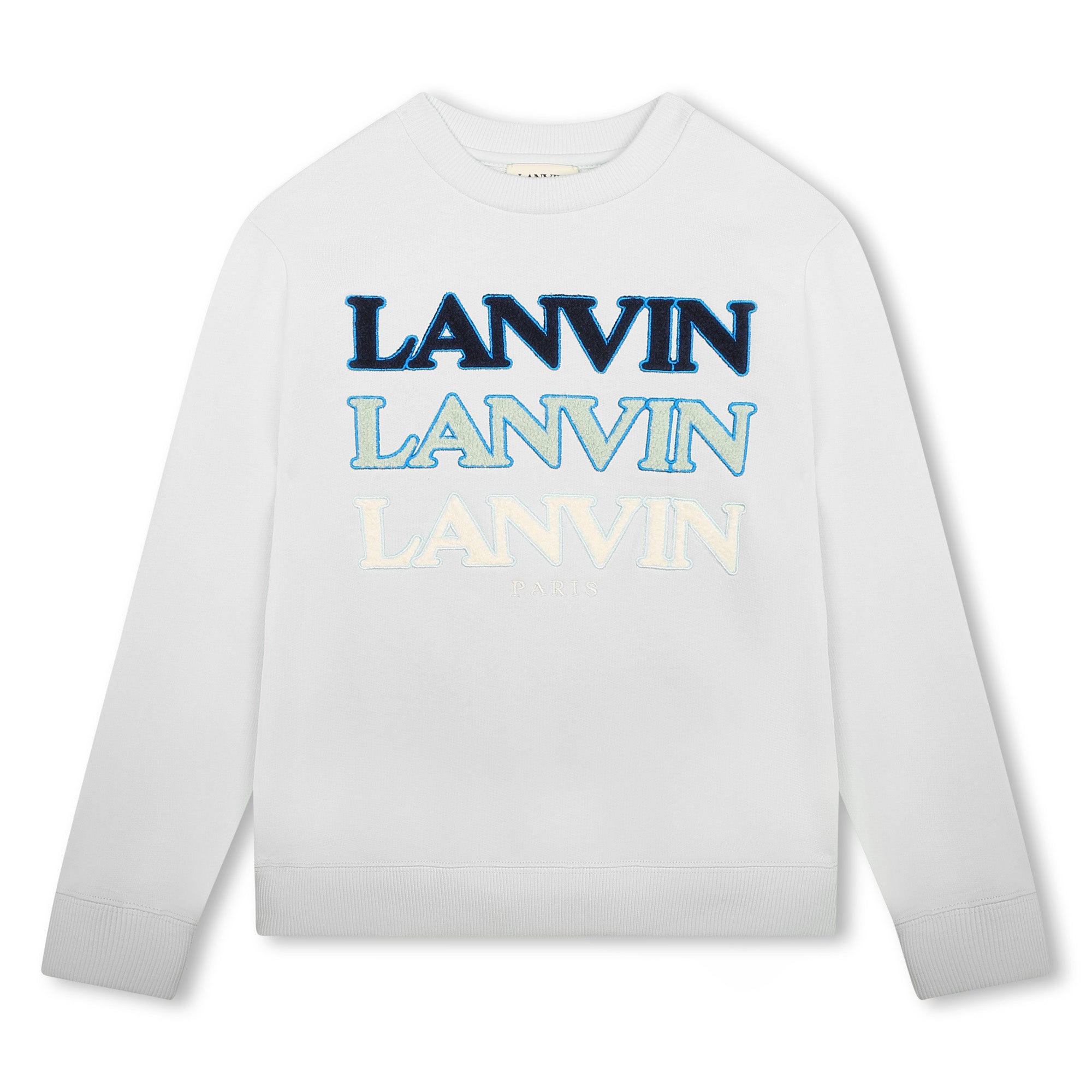 Lanvin Sweater Triple Logo Light Green