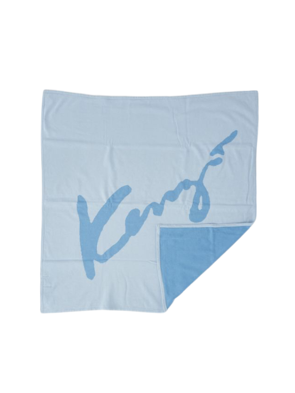 Kenzo Blanket Logo Blue