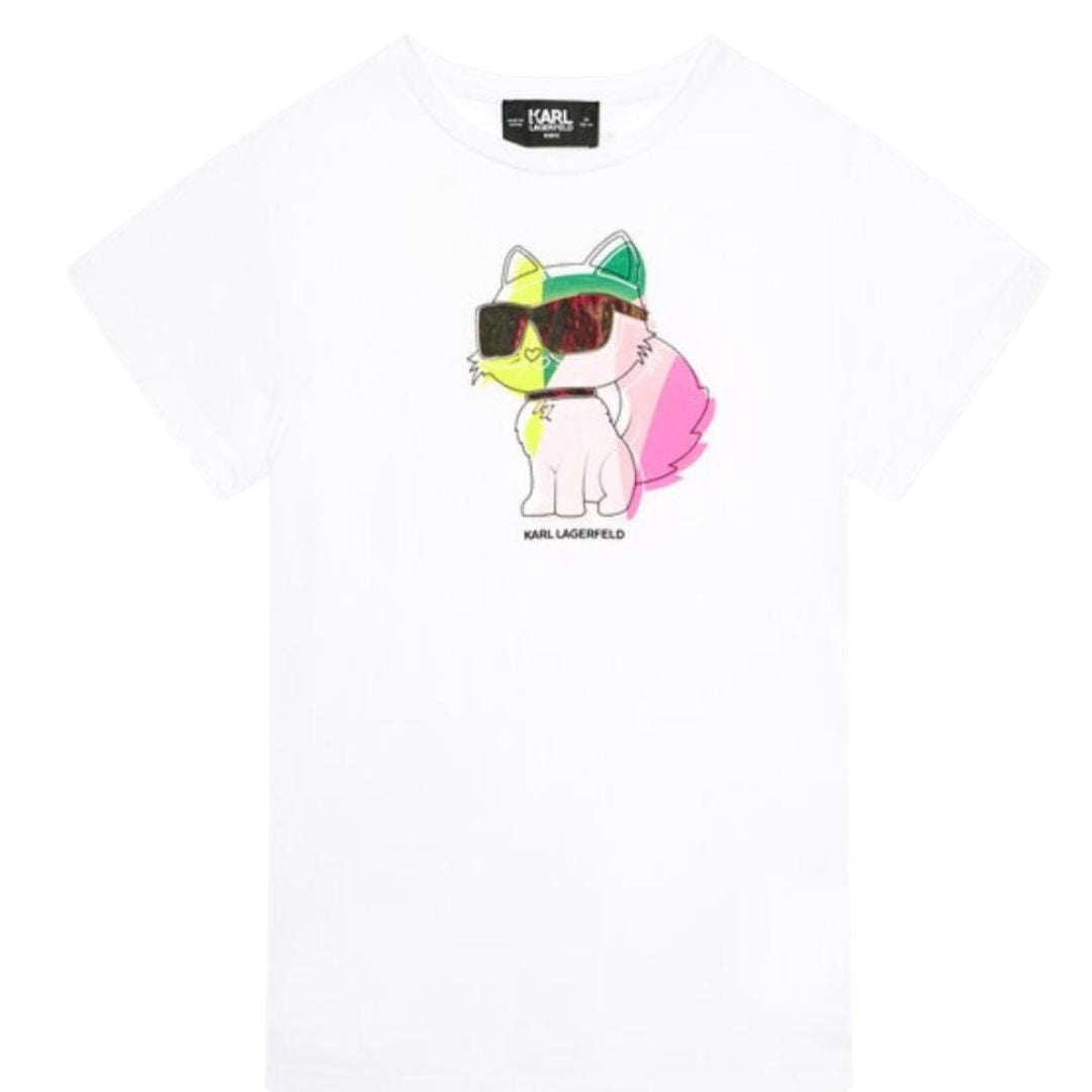 Karl Lagerfeld Tshirt Cat Logo Multi Colour