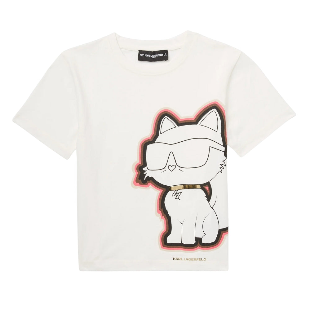 Karl Lagerfeld Tshirt Short Sleeve Choupette Offwhite