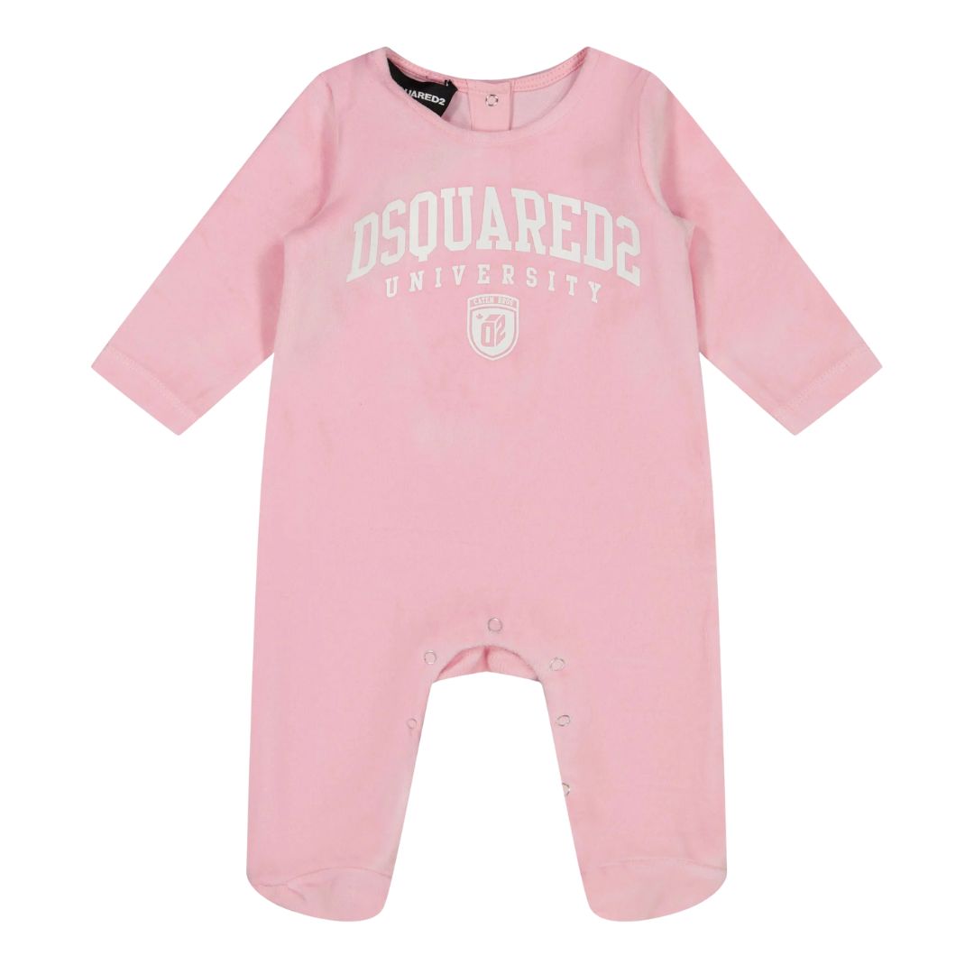 Dsquared2 Romper Bold Logo Pink