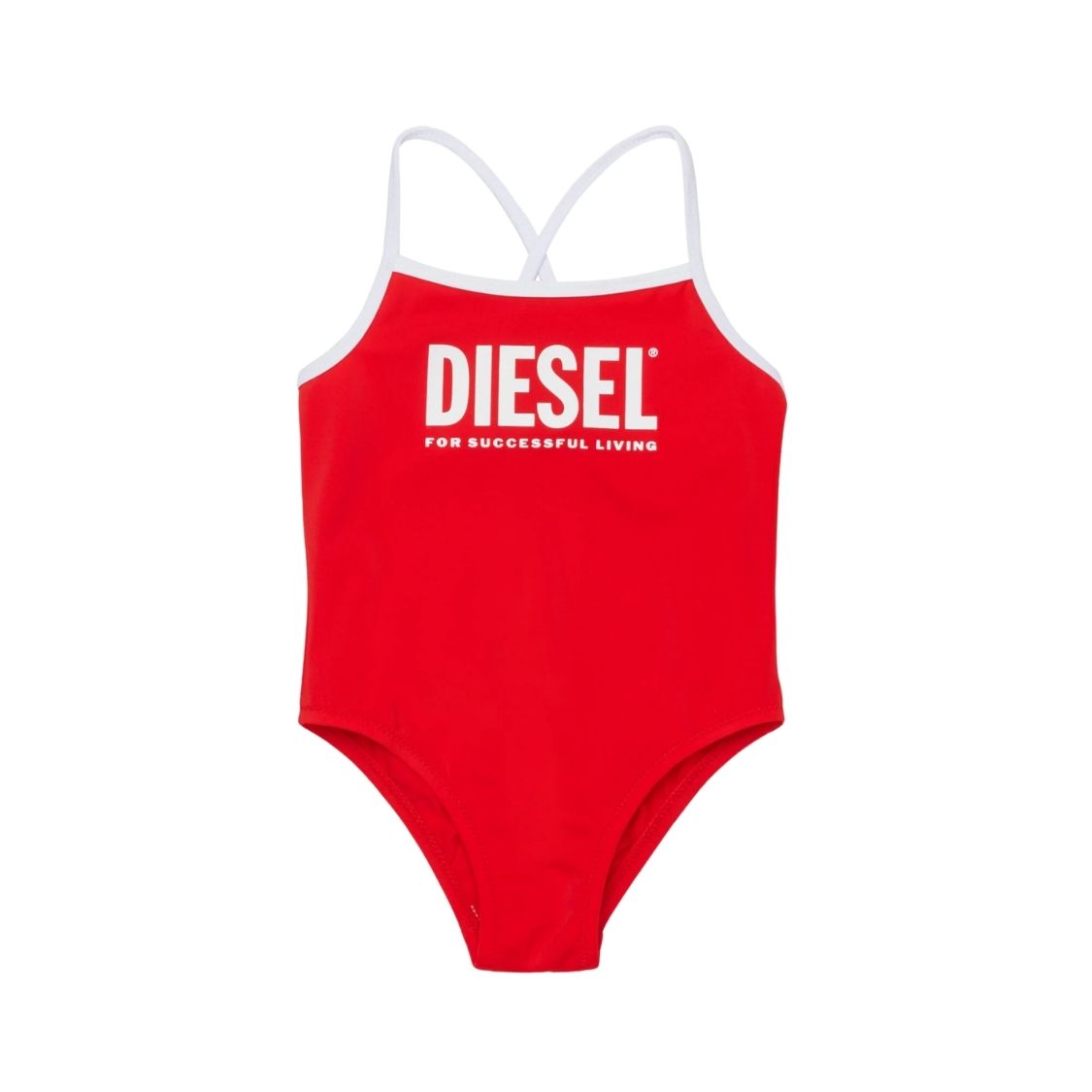 Diesel Swimsuit Logo Redwhite