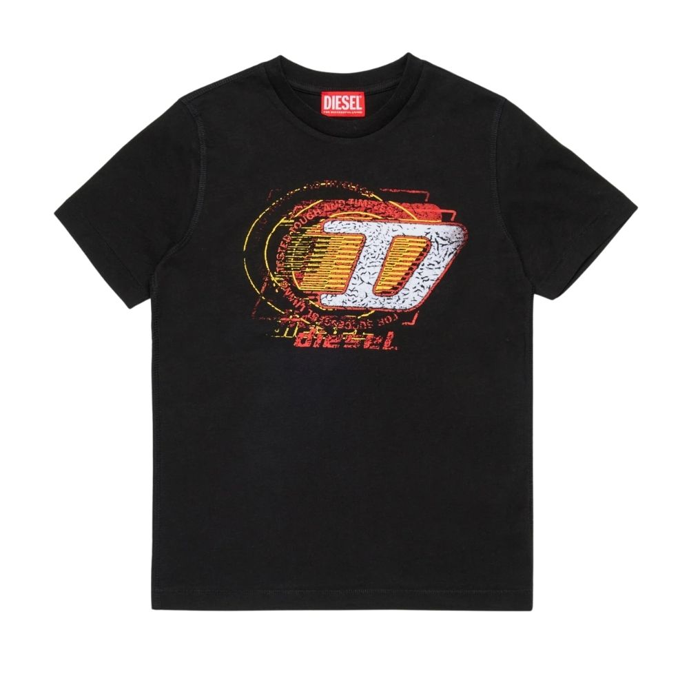 Diesel Tshirt Tlevel Logo Black