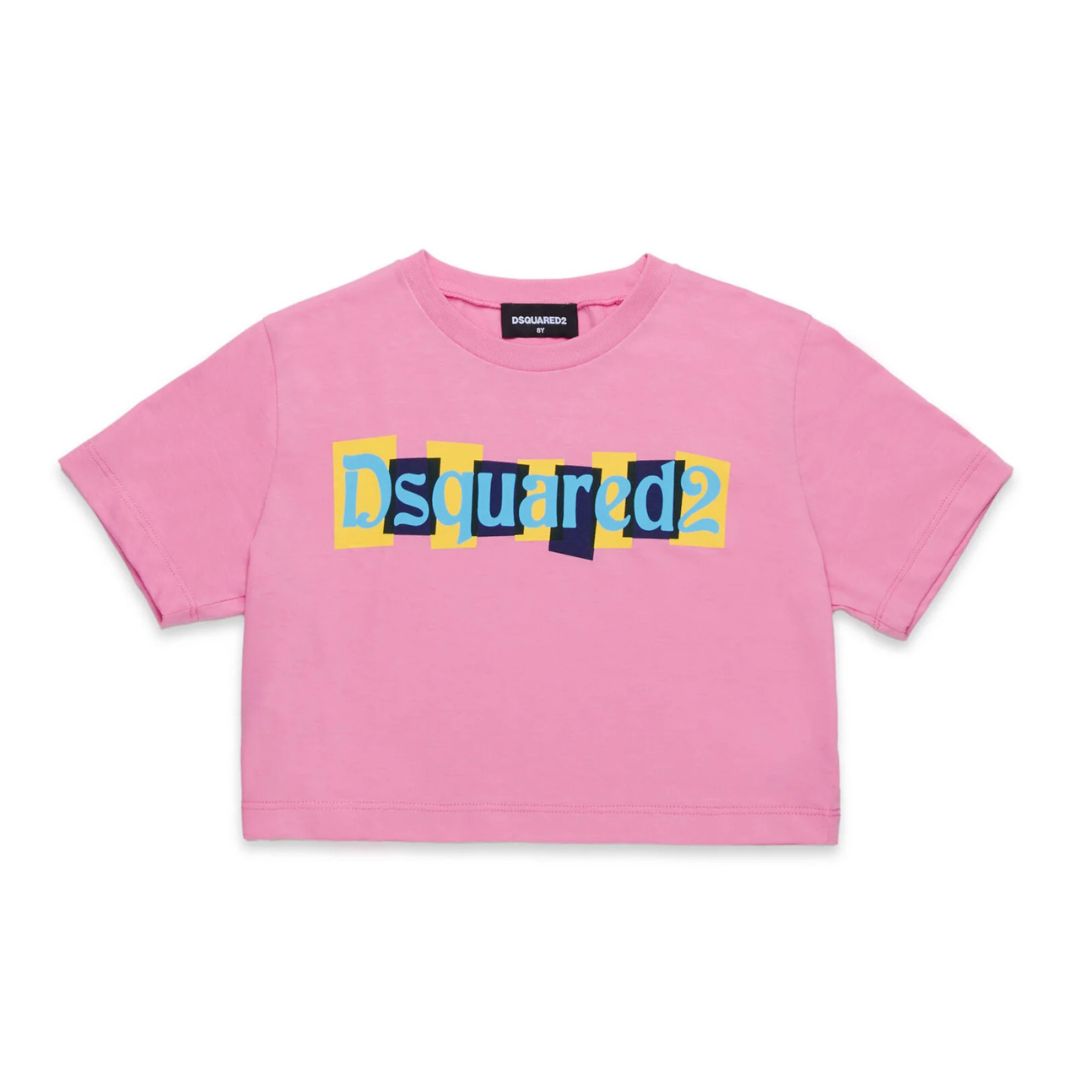 Dsquared2 T-Shirt Bold Logo Pink