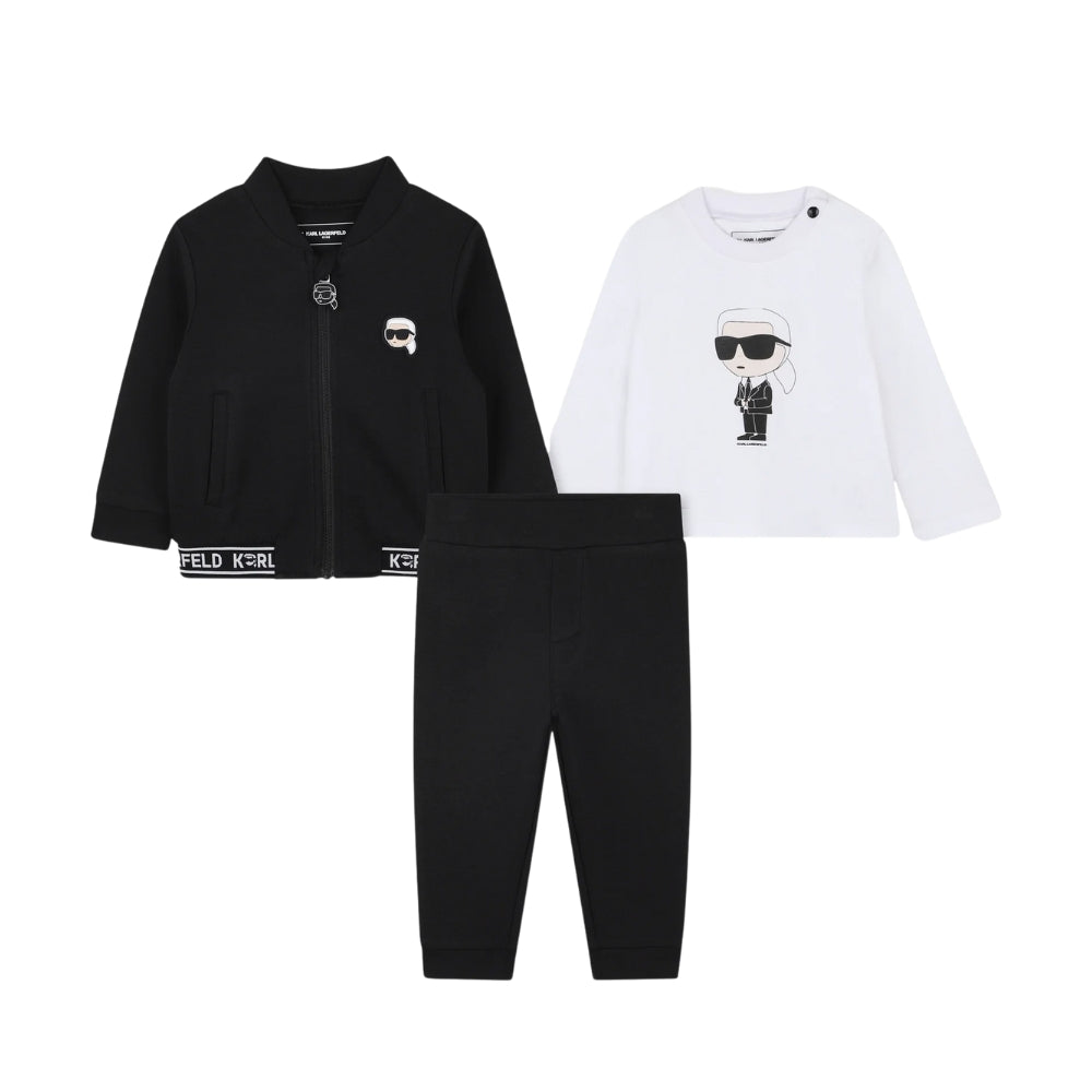 Karl Lagerfeld Track Suit Black