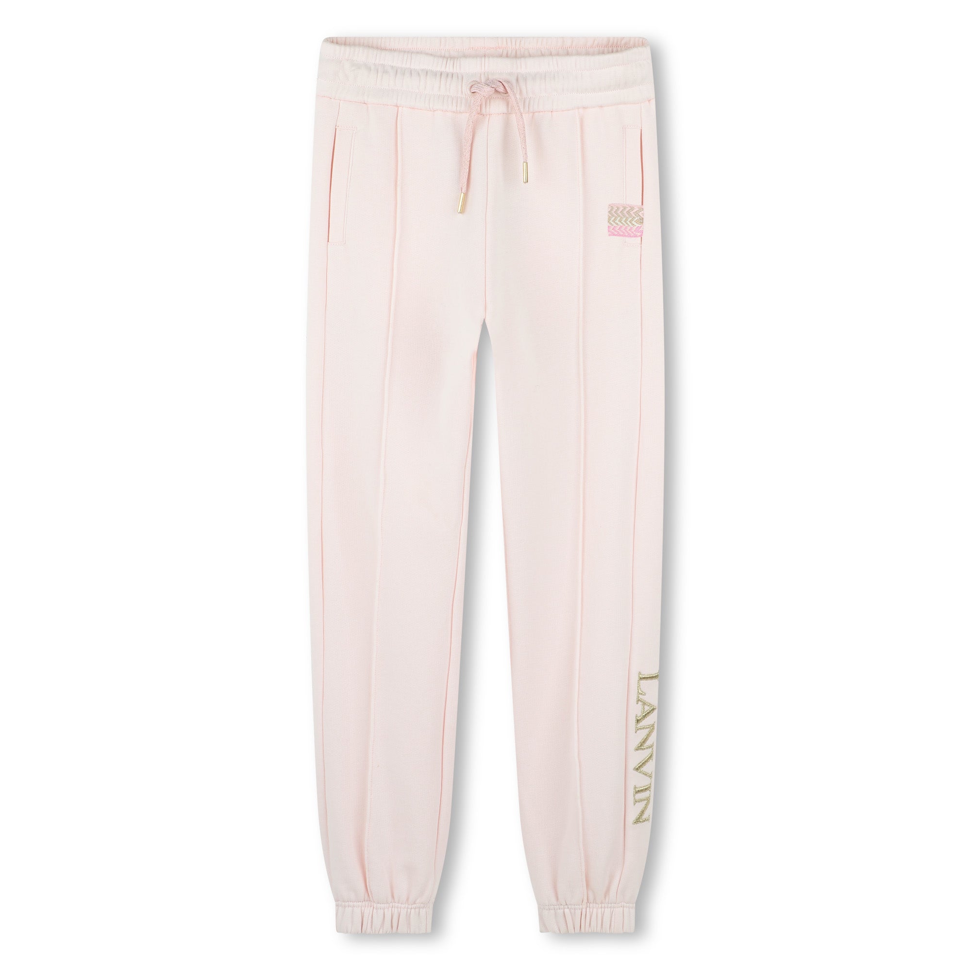 Lanvin Trackpants Embroided Logo Pink