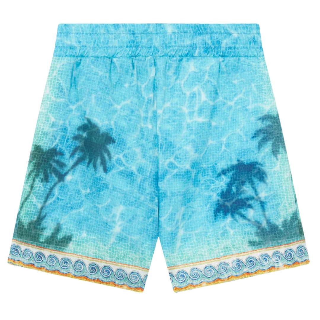 Casablanca Shorts Palm Tree Blue