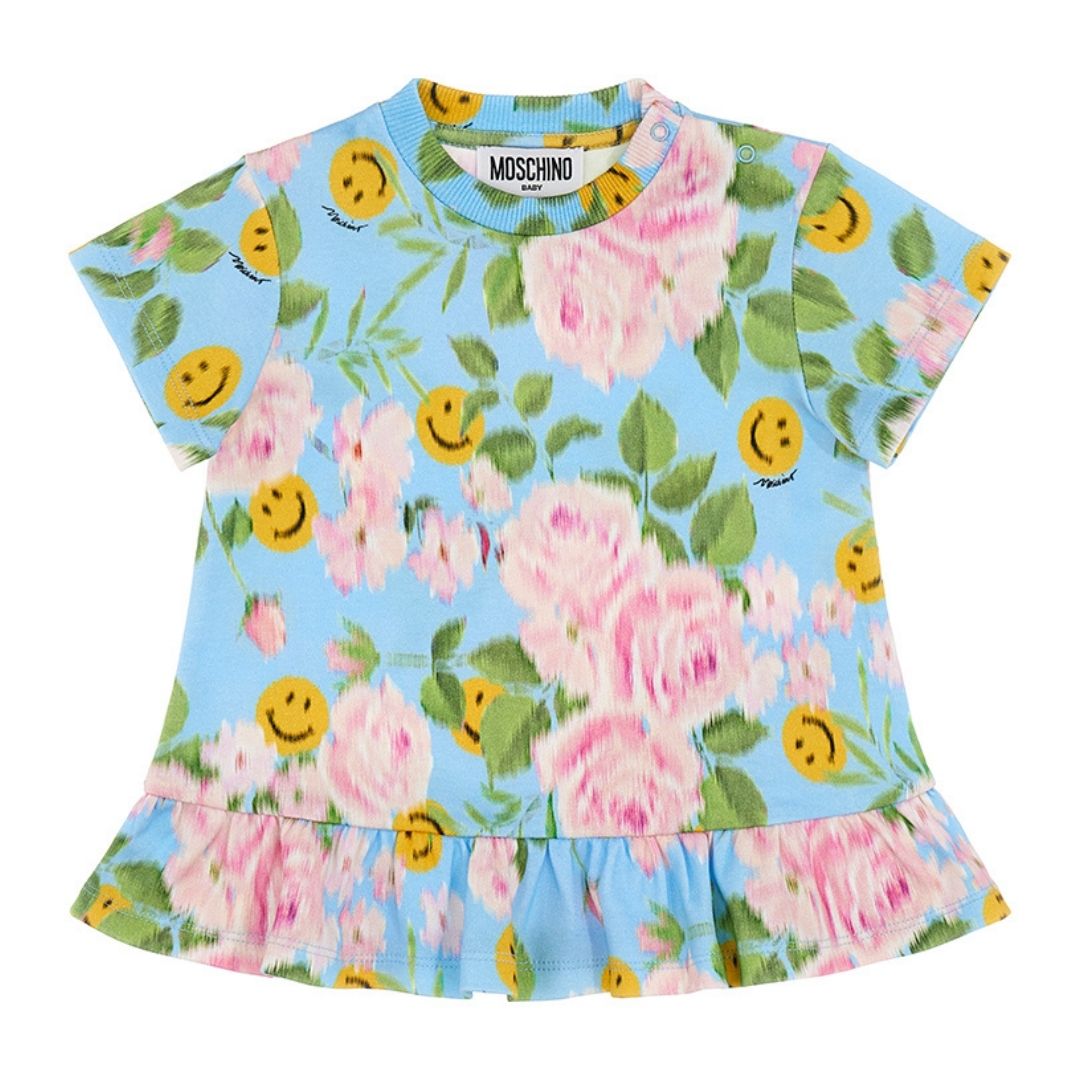 Moschino Dress Floral Bluepink