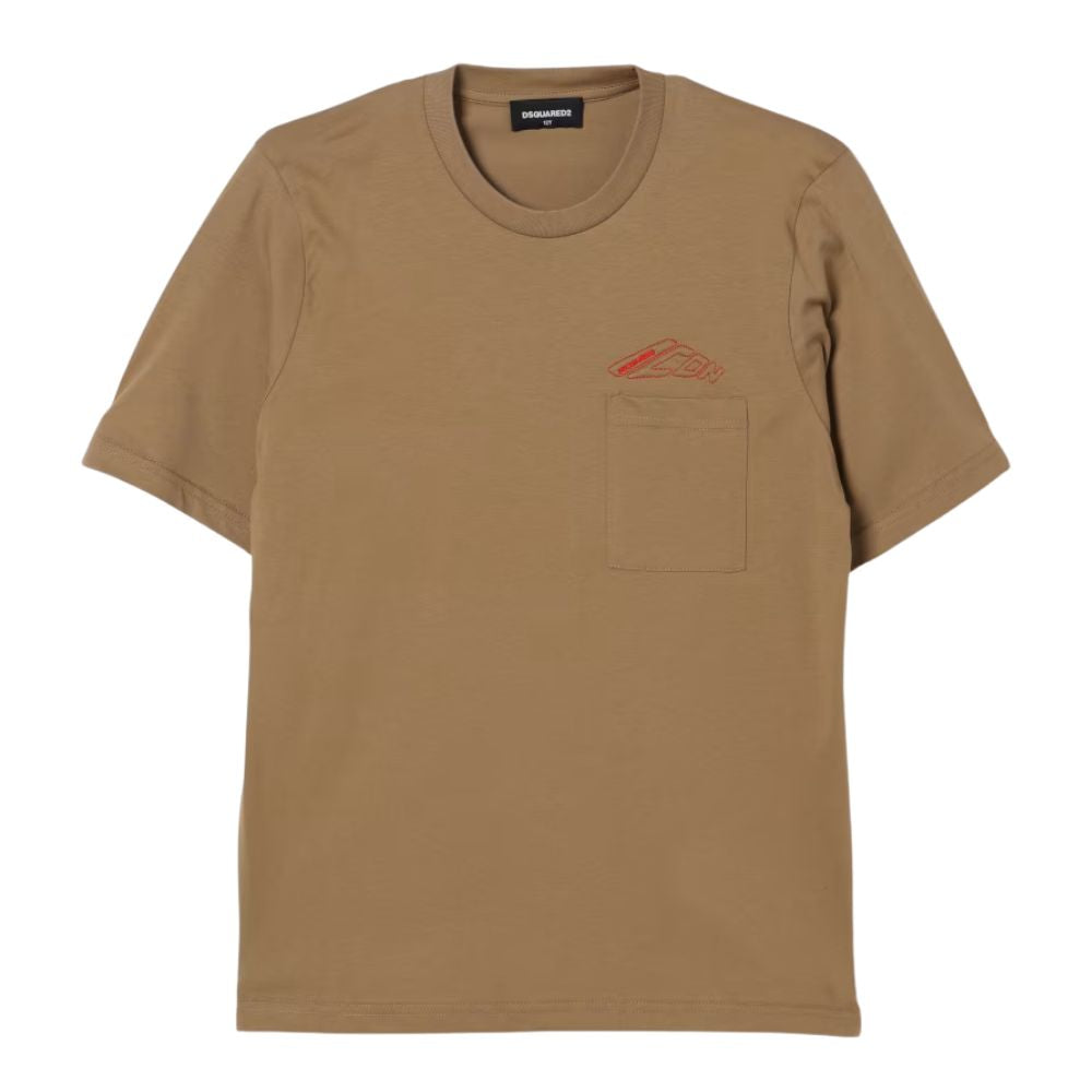 Dsquared Tshirt Slouch Fit Icon Camel