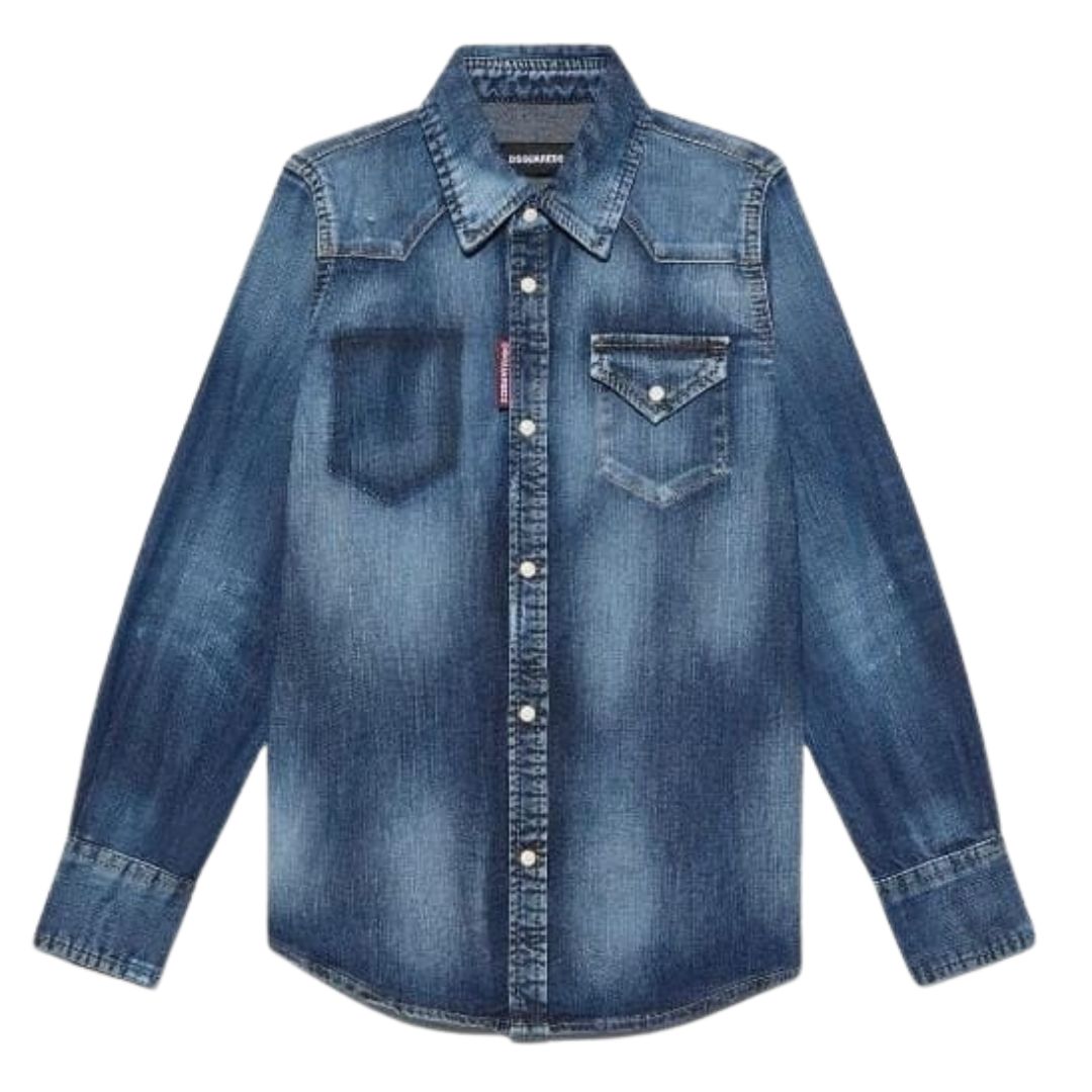 Dsquared2 Shirt Denim Blue