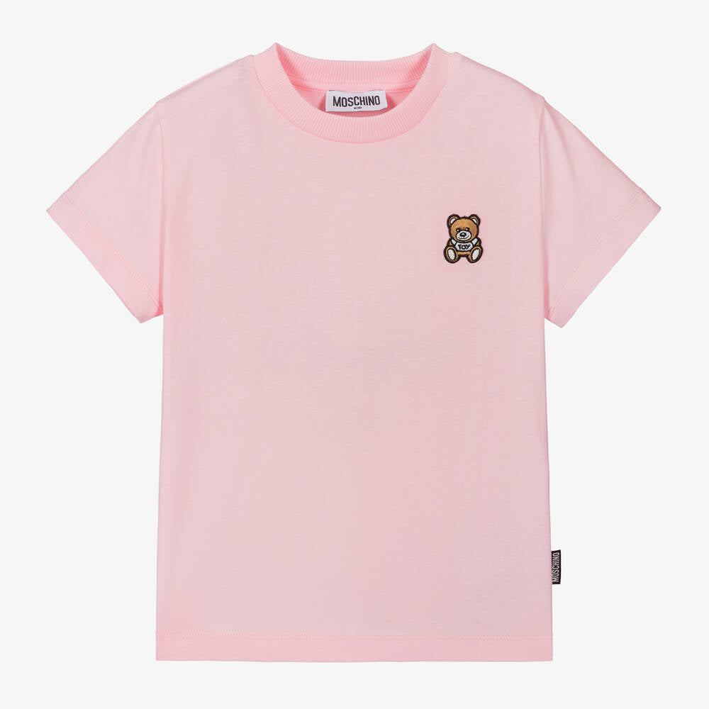 Moschino T-Shirt Logo Bear Pink