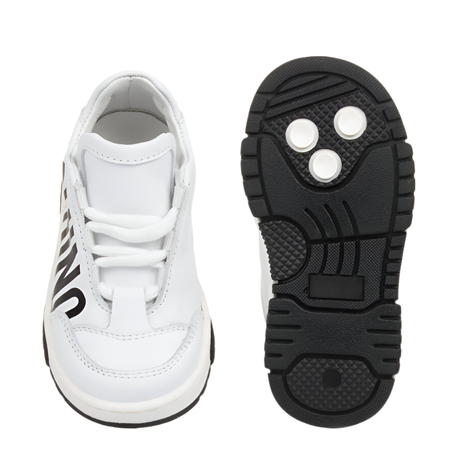Moschino Shoe Msh Logo White – Mio Mondo