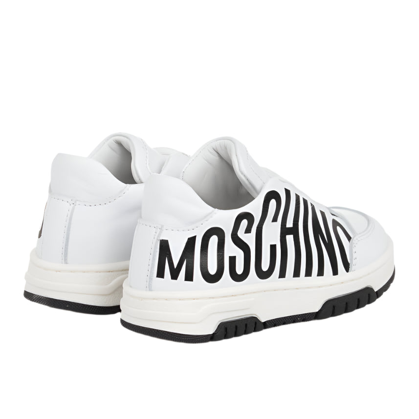 Moschino Shoe Msh Logo White
