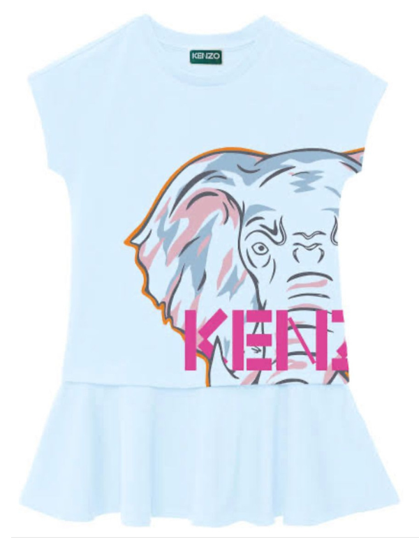 Kenzo Dress Elephant Blue