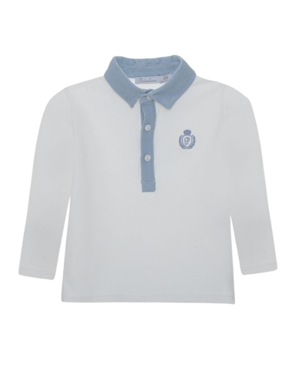 Patachou Polo Logo Blue-White