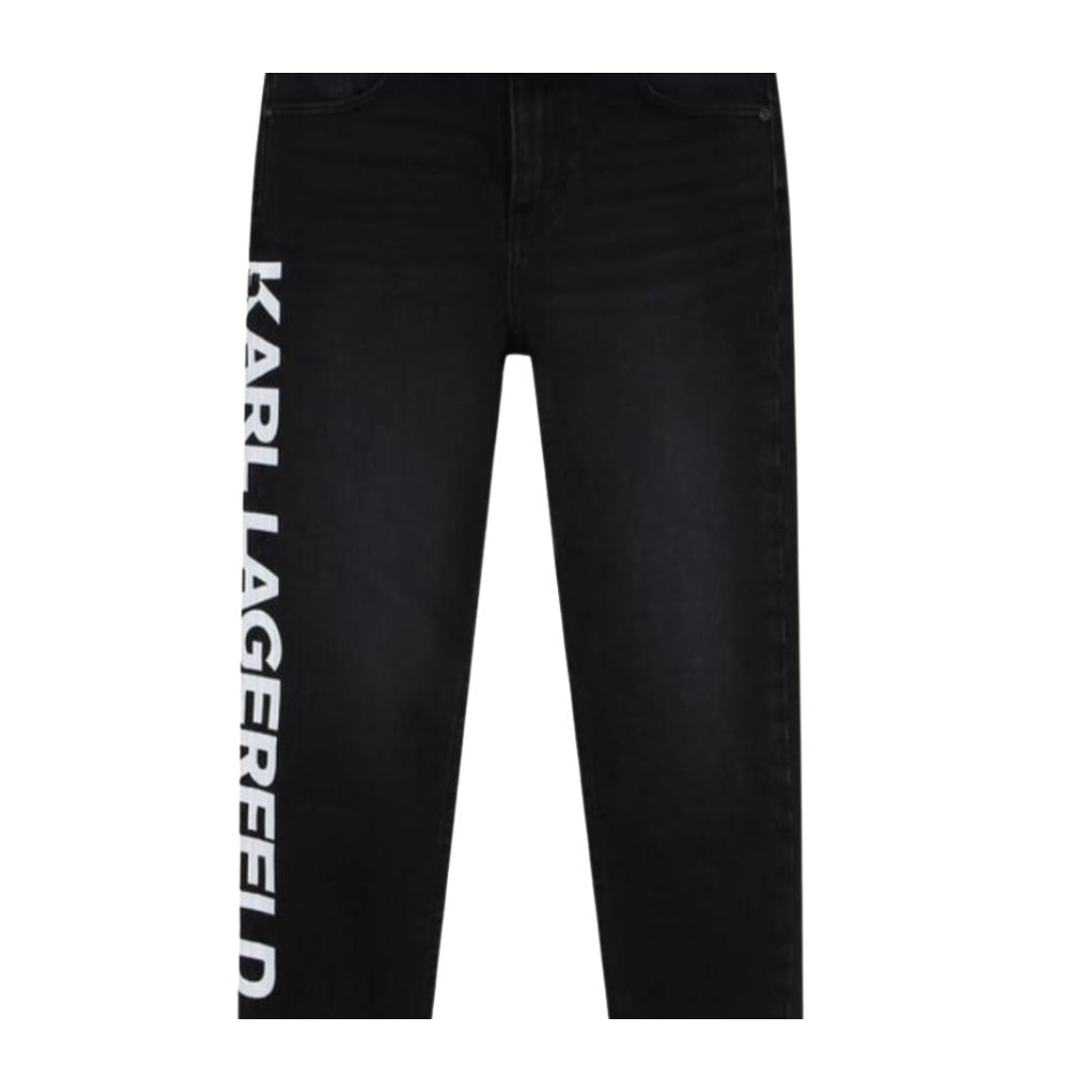 Karl Lagerfeld Jeans Side Logo Black